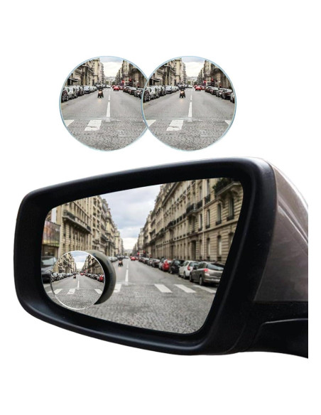 Espejo Convexo de Punto Ciego GLSOWEE 2 Piezas 5.08 cm