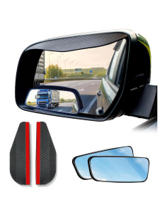 Espejo de Punto Ciego EcoNour con Protector de Lluvia - Paquete de 2