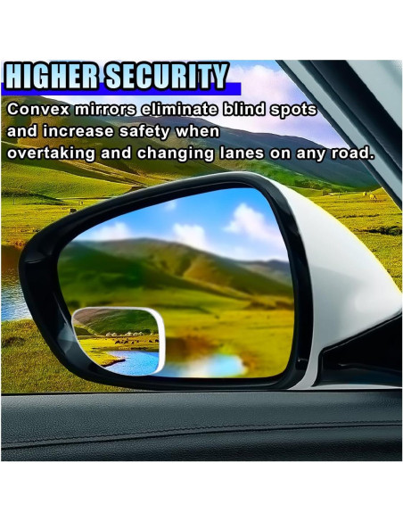 Espejo de Punto Ciego LHDOS Ajustable 5x5 cm Convexo