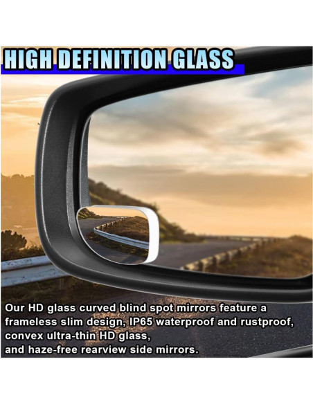 Espejo de Punto Ciego LHDOS Ajustable 5x5 cm Convexo