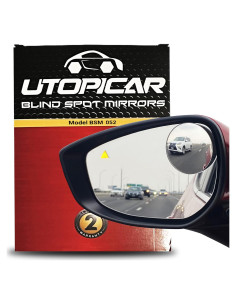 Espejo Convexo de Punto Ciego Utopicar 2.5" - 2 Piezas