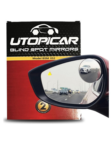 Espejo Convexo de Punto Ciego Utopicar 2.5" - 2 Piezas