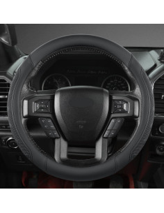 Cubierta de Volante GIANT PANDA para Ford F-Series 15.5-16" Negro 2