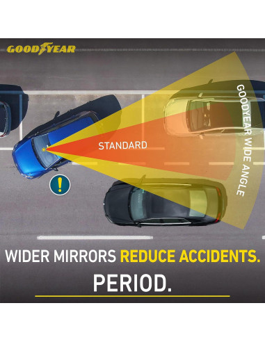 Espejo Retrovisor Panorámico Goodyear GY1701 43.8 cm Antirreflejo