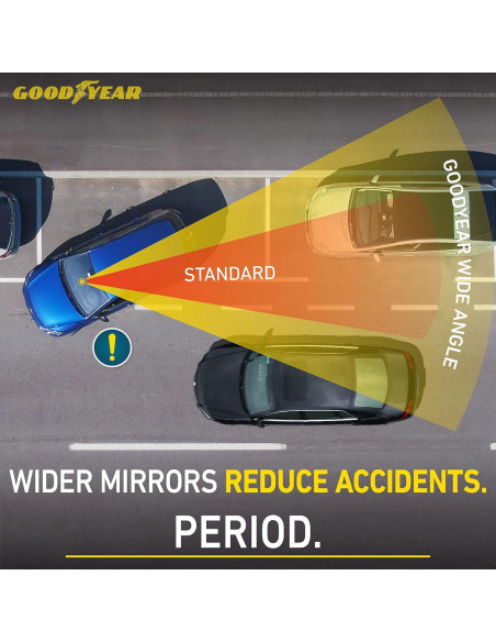 Espejo Retrovisor Panorámico Goodyear GY1701 43.8 cm Antirreflejo