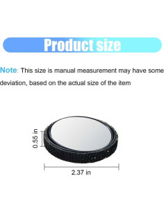 Espejos de Punto Ciego LHDOS 2 Piezas 6.02 cm Ajustables 2