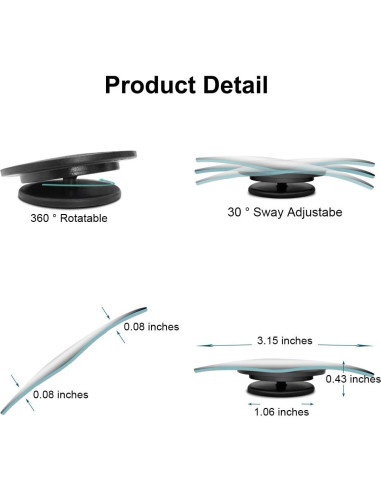 Espejo de Punto Ciego POMFW 2" Convexo con Adhesivo 3M