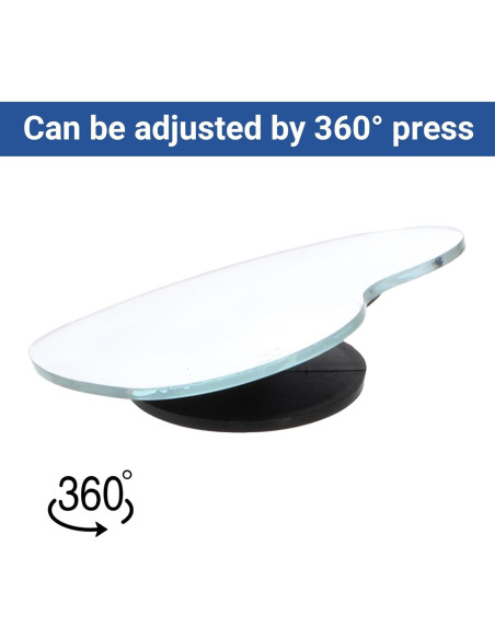 Espejos Convexos de Punto Ciego Piriuuo 2 Pcs 6x5cm Ajustables