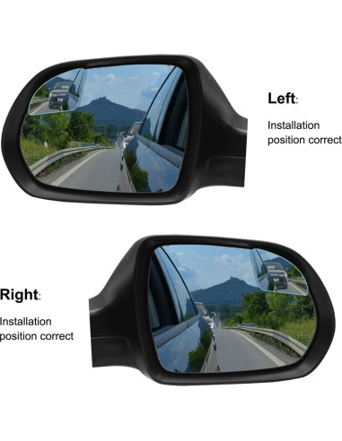 Espejo de Punto Ciego POMFW 2" Convexo con Adhesivo 3M