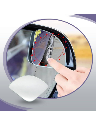 Espejos de Punto Ciego Leediga 2 Pcs Ajustables 4.57 cm