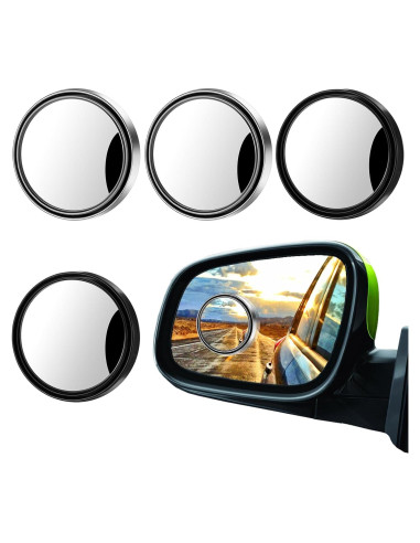 4 Espejos Convexos de Punto Ciego YUXIANLB 5.7 cm Ajustables