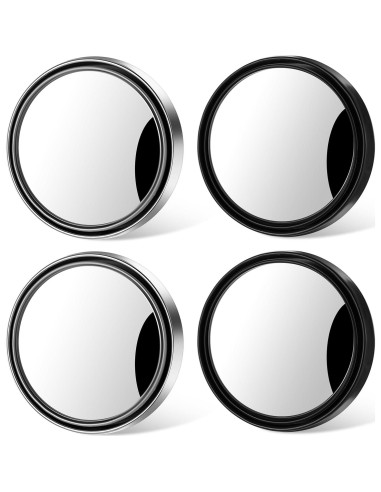 4 Espejos Convexos de Punto Ciego YUXIANLB 5.7 cm Ajustables