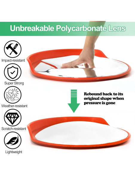 Espejo Convexo de Tráfico 61 cm - Seguridad y Visibilidad