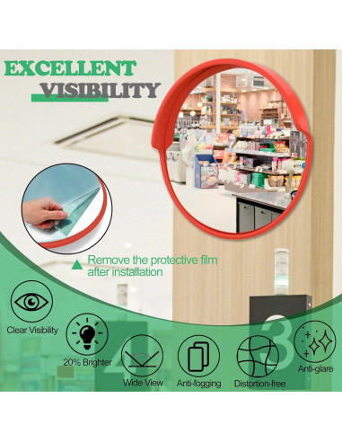 Espejo Convexo de Tráfico 61 cm - Seguridad y Visibilidad