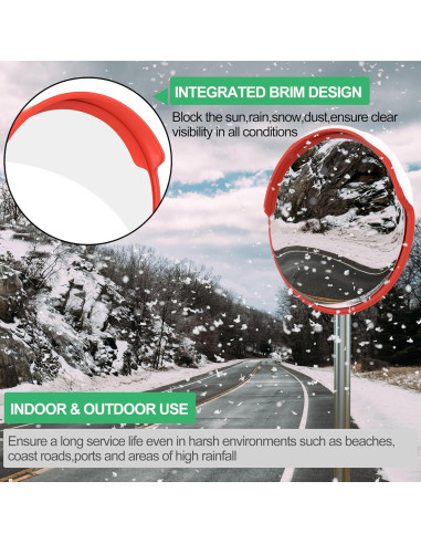 Espejo Convexo de Tráfico 61 cm - Seguridad y Visibilidad