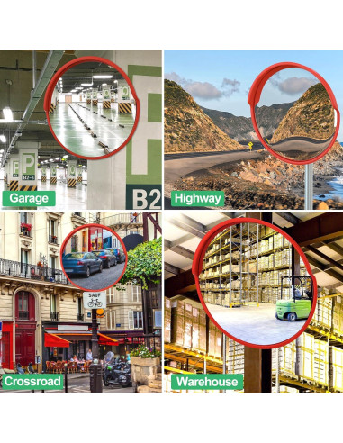 Espejo Convexo de Tráfico 61 cm - Seguridad y Visibilidad