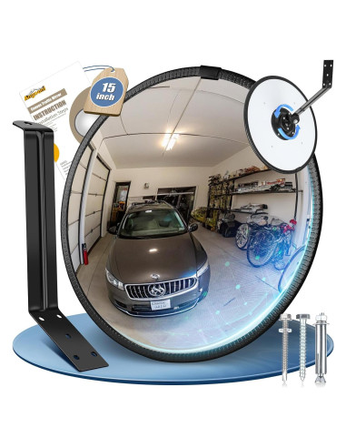 Espejo Convexo de Tráfico Angooni 38 cm Ajustable Seguridad