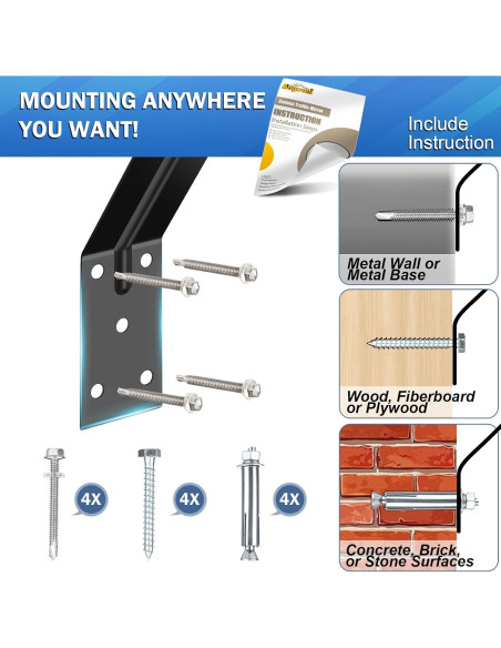 Espejo Convexo de Tráfico Angooni 38 cm Ajustable Seguridad