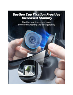 Espejos de Punto Ciego JOYTUTUS 2 Piezas Convexos Ajustables 2