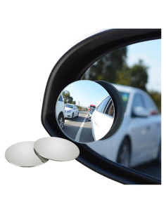 Espejo de Punto Ciego Much Hotter 5.08 cm Ajustable 360 - Paquete de 2