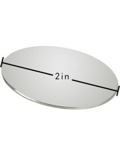 Espejo de Punto Ciego Much Hotter 5.08 cm Ajustable 360 - Paquete de 2 2