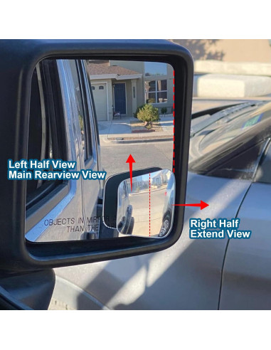 Espejo de Punto Ciego SUNPIE para Jeep Wrangler JK JL Ajustable