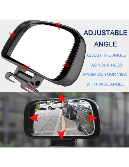 Espejo de Punto Ciego JONMON Ajustable 360 para Automóviles Espejo de Punto Ciego JONMON Ajustable 360 para Automóviles