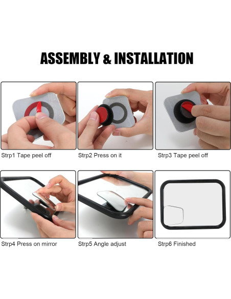 Espejo de Punto Ciego SUNPIE para Jeep Wrangler JK JL Ajustable