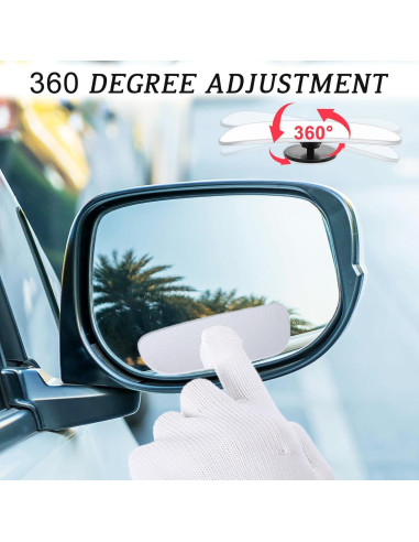 Espejo de Punto Ciego Yolev Convexo 19.5x12.5cm - 2 Piezas