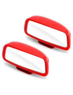 Espejo de Punto Ciego Berfi Life Rojo - 2 Paquete Ajustable