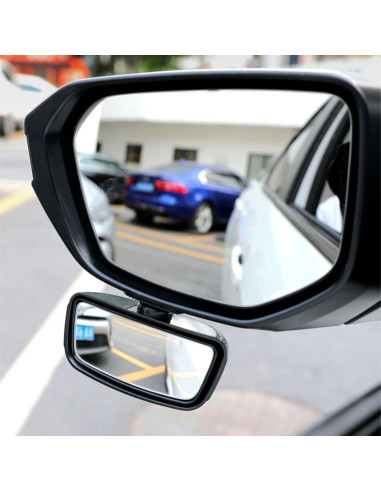 Espejo de Punto Ciego Berfi Life Rojo - 2 Paquete Ajustable