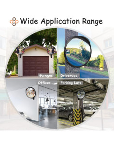 Espejo Convexo de Seguridad Hydencamm 18" para Exterior 2