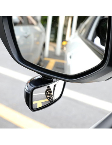 Espejo de Punto Ciego Berfi Life Rojo - 2 Paquete Ajustable