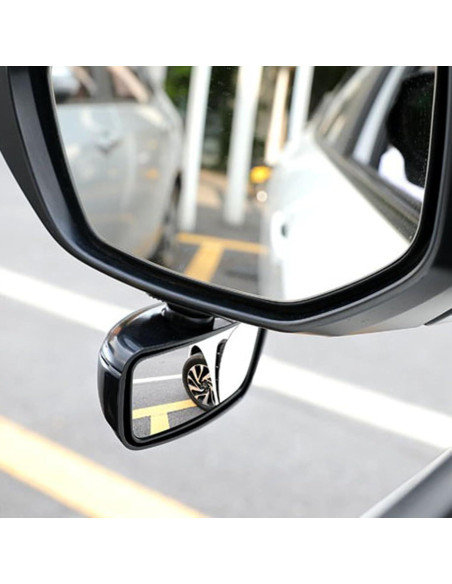 Espejo de Punto Ciego Berfi Life Rojo - 2 Paquete Ajustable