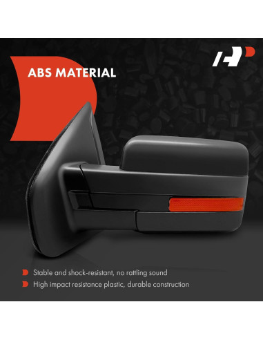 Espejos Eléctricos A-Premium para Ford F-150 2009-2011 - Cromo