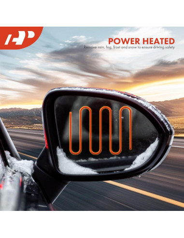 Espejos Eléctricos A-Premium para Ford F-150 2009-2011 - Cromo