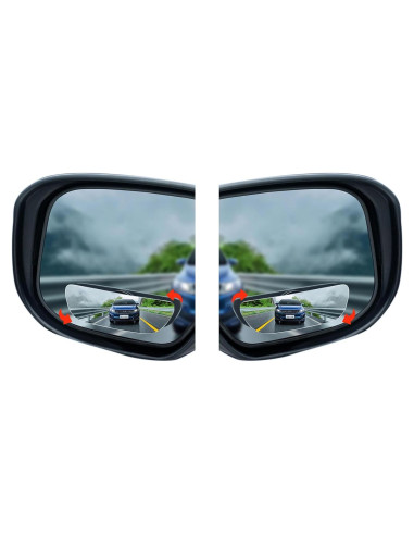 Espejos de Punto Ciego YIKANGHENG 9.9x3 cm Ajustables 2 Pcs