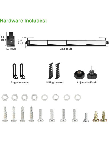 Espejo Retrovisor 4 Paneles 10L0L Ajustable para Carros de Golf