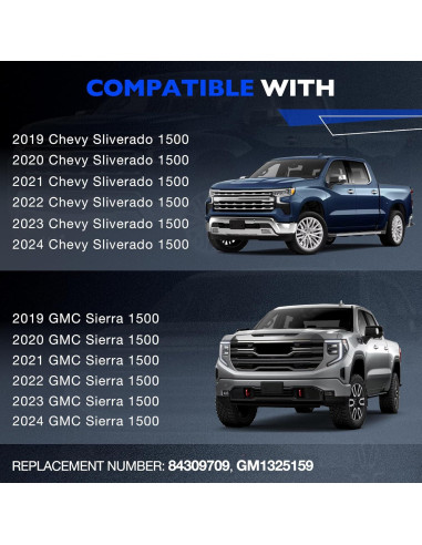 Espejo Calentado Misakomo Lado Derecho Chevy/GMC 2019-2024