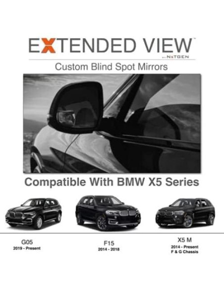Espejos de Punto Ciego NXTGEN para BMW X5 - Juego de 2 Piezas