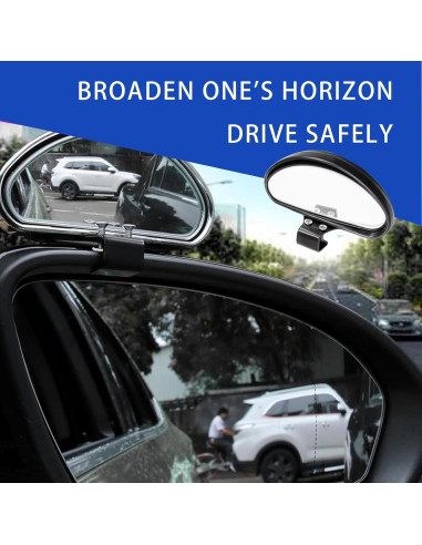 Espejos de Punto Ciego Arwrilt 2 PCS HD Ajustables 15x5.3cm