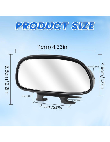 Espejo Retrovisor Convexo Ajustable Xuzimaoyi 360 para Coche