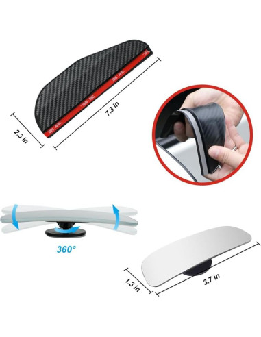 Espejos de Punto Ciego SANTACIN STC-YMJ-24 Redondos Ajustables