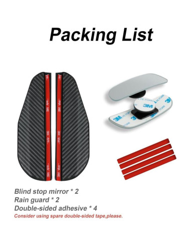 Espejos de Punto Ciego SANTACIN STC-YMJ-24 Redondos Ajustables