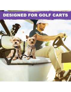 Cinturón de Seguridad para Perros en Carro de Golf Zhizaiql 2