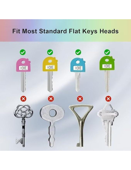 Etiquetas Identificadoras de Llaves GINKIW - 8 Piezas