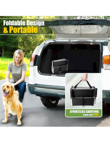 Escaleras Plegables para Perros 9TH SHOP - Antideslizantes 4 Escalones