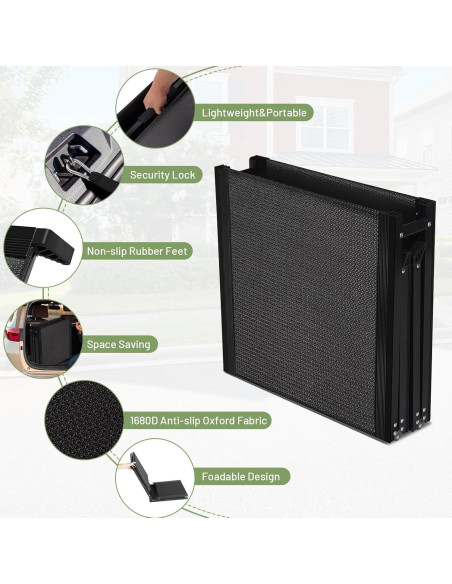 Rampa Plegable para Perros VOISTINO 160x44 cm Aluminio 70 kg