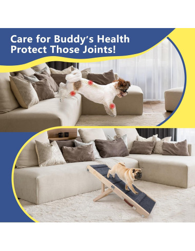 Rampa Plegable para Perros iPetba Ajustable 53.5 cm 16 kg