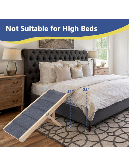 Rampa Plegable para Perros iPetba Ajustable 53.5 cm 16 kg